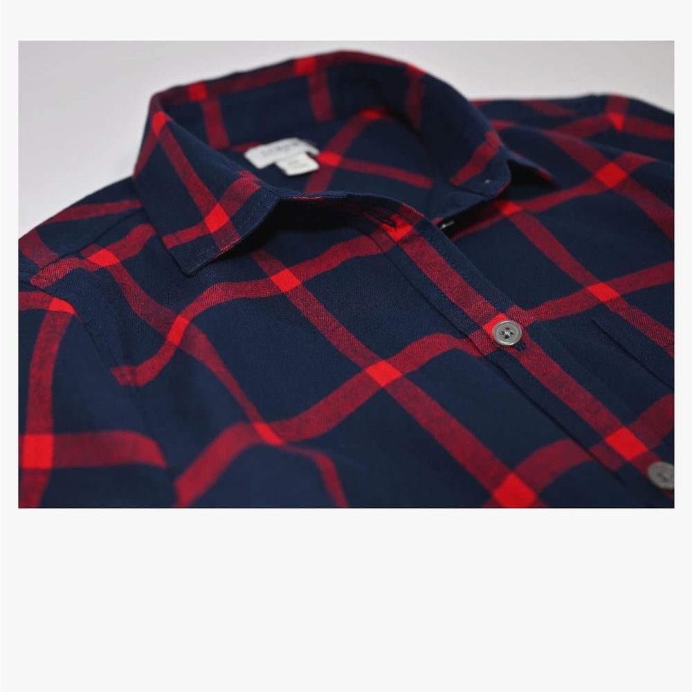 J. Crew Mercantile Women's Light-Weight Flannel Shirt